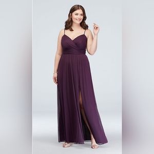 Plum Bridesmaid dress David's Bridal